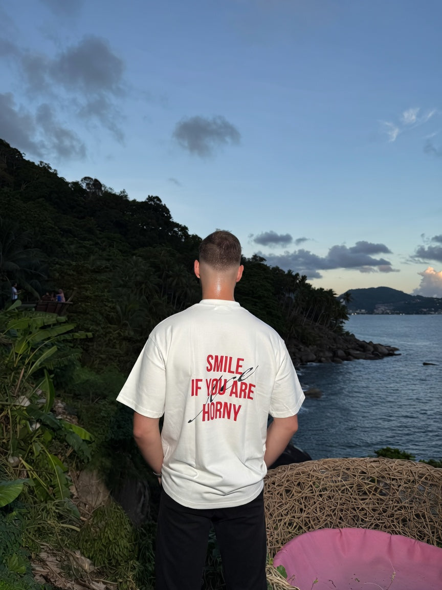 “Smile if you are horny” T-Shirt