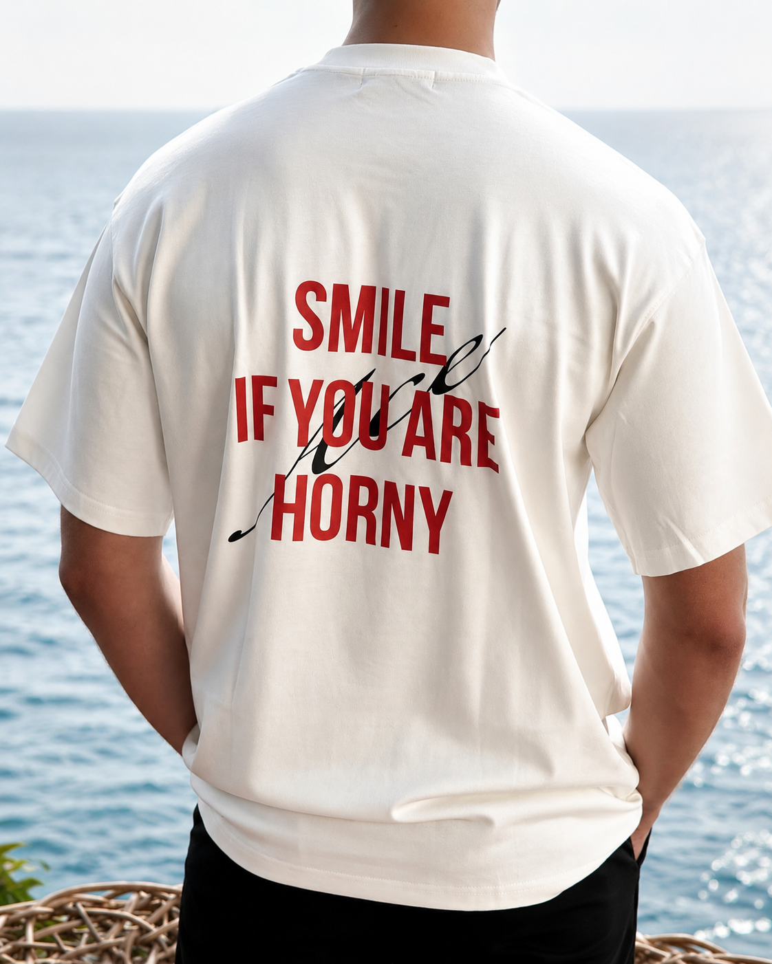 “Smile if you are horny” T-Shirt